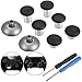 E-MODS GAMING® Replacement Thumbsticks & Grip Holder Base for Xbox One Elite, PlayStation 4, Nintendo Switch Pro Controllers - Black