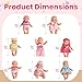 Mommy & Me Baby Doll Set, Mini Baby Dolls, Collection of 8 Assorted 5 Inch Dolls in Colorful Outfits and Matching Accessories Small Baby Dolls for Girls Toddlers and Kids