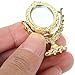 Abaodam 1:12 Scale Vintage Gold Alloy Miniature Dollhouse Mirror & Dresser Set with 2 Combs