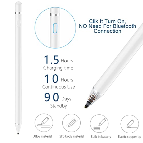 Active Stylus Pen For Touch Screens, Rechargeable Pencil Digital Stylus Pen Compatible With Ipad And Most Tablet #TOP2