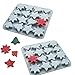2pcs Silicone Christmas Tree Snowflake Candy Molds Chocolate Mould for Cake Decoration, fondant,Clay,Candle,soap,Resin,(Snowflake tree mold)