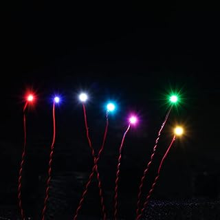 1pcs Led Bit Light for Lego Building Blocks Model with 0.8mm Plug DIY Customized Your Own Light Terminal Wire Harness (Warm White, 15CM)