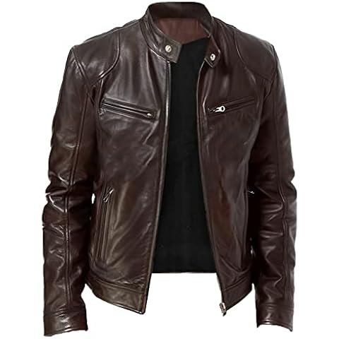 Veste en Cuir Blouson de Motard Générique Cover