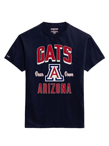 Image of JanSport NCAA Officially Licensed Campus Short Sleeve T Shirt for Men, Soft & Breathable Pre-Shrunk Cotton Crewneck T Shirt
