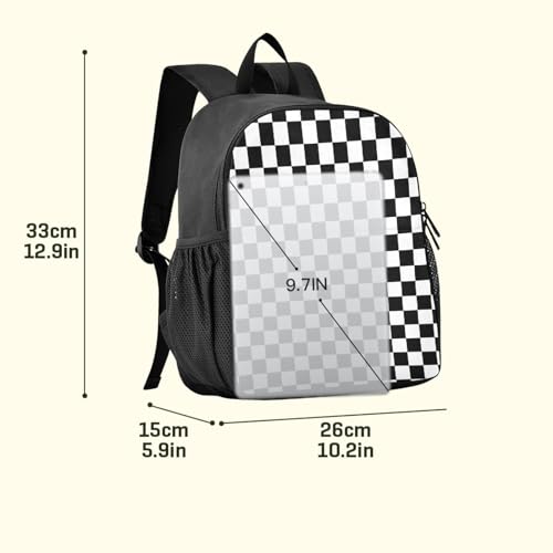 Black and White Buffalo Check Plaid Checkerboard Toddler Backpack for Boys Girls Kids Backpack Preschool Kindergarten Child Bookbag Black White Buffalo2