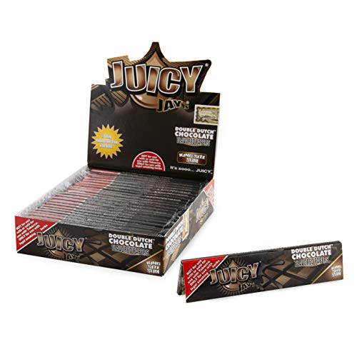 Juicy Jay's - Papel de Liar de tamaño King Slim Chocolate - 24 librillos