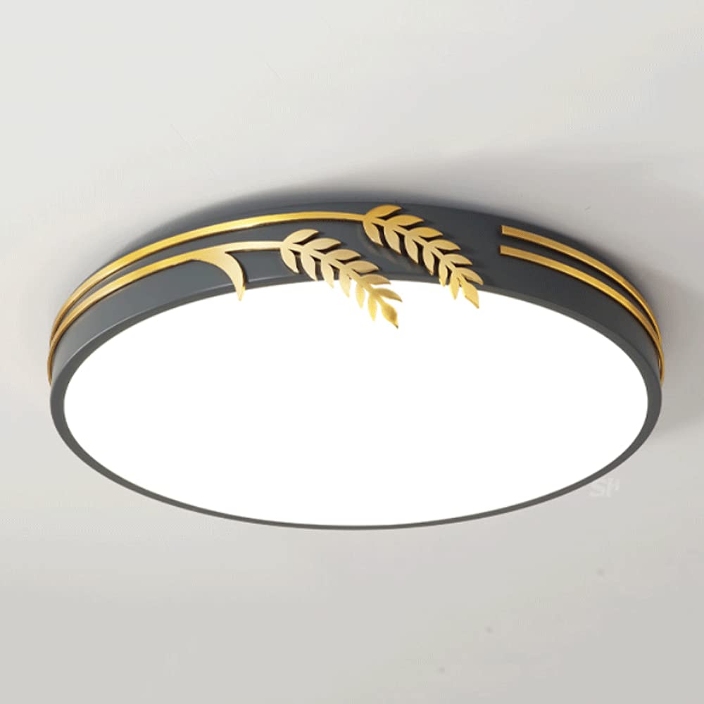 Plafonnier LED de luxe à trois couleurs pour salon moderne