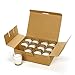 Hosley Set of 12 Ivory Unscented Votive Candles 12 Hour Burn Time Hand-Poured Wax in Clear Glass Holders Long-Lasting, Smokeless Candles for Weddings, Home Décor, Spa & Events.