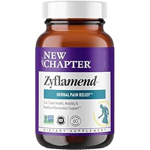 New Chapter Zyflamend™ Multi-Herbal Pain Reliever+ Joint Supplement, 10-in-1 Superfood Blend with Ginger & Turmeric for Healthy Inflammation Response & Herbal Pain Relief+, 60 Count