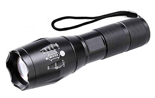 LED Torch Flashlight XML T6 Water Resistance 5 Modes Adjustable Focus Rechargeable Torch Handheld Light Zoomable