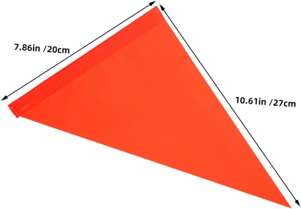 MERRYHAPY 10pcs Safety Flags for Bikes High Visibility Pennant for Parks Neighborhoods and School Zones Weatherproof Construction for Year Use