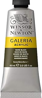SG Education GAL 2120386 Full Range of Galeria Acrylic, 60 mL Tube, Mars Black