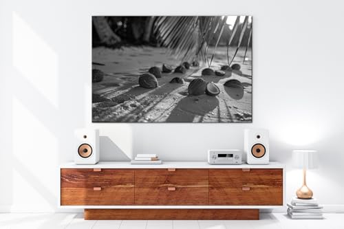Impression d'art de noix de coco deyoli toile de qualité supérieure cadre en bois