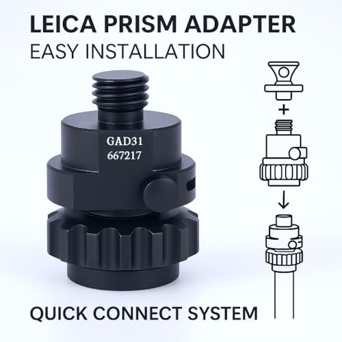 Adapter Pryzmatu GAD31-5/8 11 Gwint Aluminiowy Mocowanie GPS, RTK i Stacji Całkowitej
