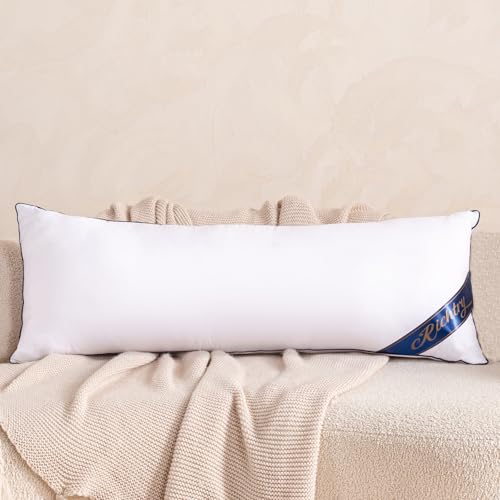 Richtry Premium Memory Foam 14 x 36 Inch Throw Pillow Insert - Decorative Lumbar Throw Pillow for Living Room Sofa and Couch 14 x 36 Inch White