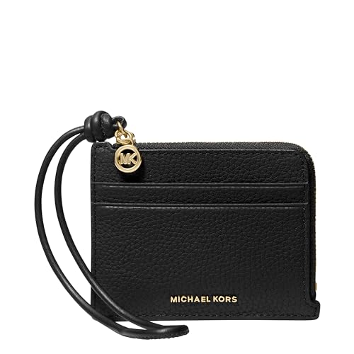 Michael Kors Women's Jet Set Small Card Case Wristlet, Gold-Tone
