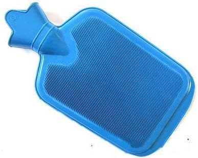 Super Deluxe Non-Electrical Hot Water Bag Red Two Side Ribbed,1.5 L Blue