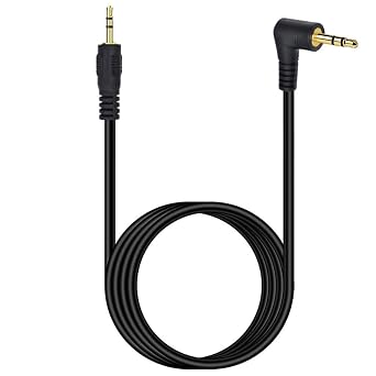 2.5mm Audio Cable 6FT 2.5mm Right Angled Male to Male Subminiature Stereo Headset Headphone Jack Gold Plated Connector Wire Cord Plug