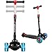 Produktbild TX Roller Kinder Scooter | Kinderroller | Kinderscooter | Scooter Kinder mit 3 PU LED Leuchtenden Räder,Höhenverstellbar und faltbarem Lenker Kinder Roller für ab 2-12 Jahre Jungen und Mädche-Schwarz