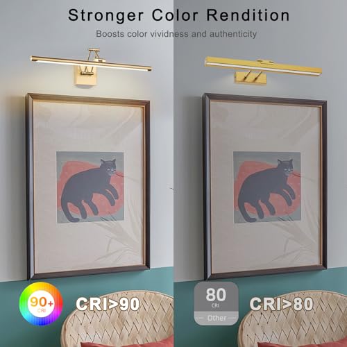 Aplique de pared para iluminar cuadros de forma directa con brazo ajustable 5