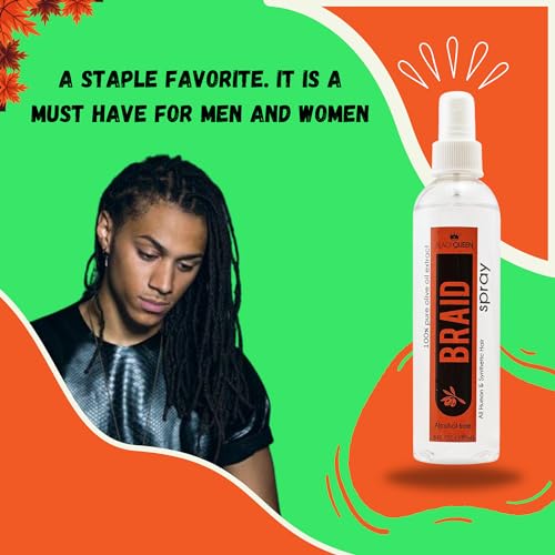 Black Queen Olive Oil Spray para Trenzas 8 oz miniatura 3