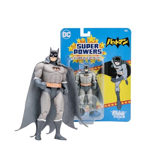 McFarlane Toys DC Super Powers Batman Manga 4.5 Inch collectible Action Figure with Articulated Joints – Ideal for Batman Fans, Collectors and DC Comics enthusiasts