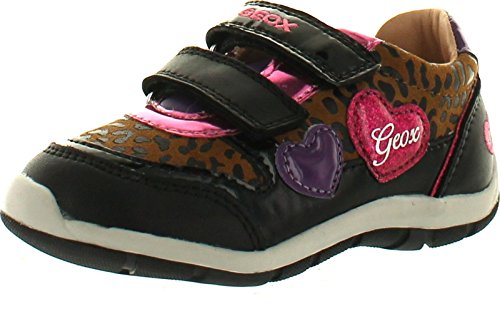 GEOX Little Girls Shaax Leopard Hearts Fashion Sneakers