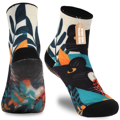 Image of RANDY SUN Barefoot Quick-Dry Sand Beach Socks, Breathable Seamless Yoga Sock With TPE Sole