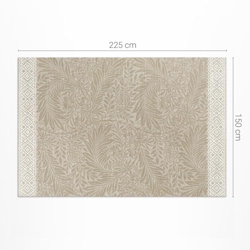 Tapis vinyle cuisine et salon 150x225 cm déco illustration William Morris - 3