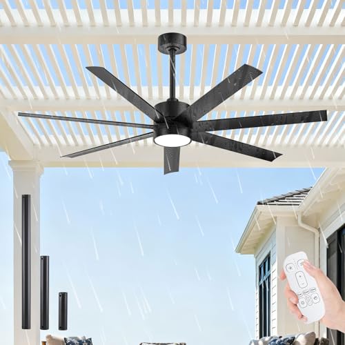 All-Weather 56-Inch Waterproof Ceiling Fan with Light