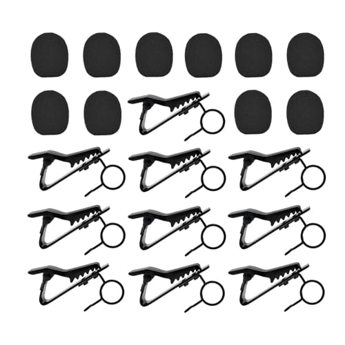 RNXRZANK 24�Z�b�g �}�C�N�N���b�v ���������C���[�^�C�v �t�H�[���E�C���h�X�N���[���t �^�C�s���N���b�v �y�� ���p�r�A�N�Z�T���[ �ȒP���� �g�ѕ֗� ��c �p�[�e�B�[�ɓK�p, 7.5mm