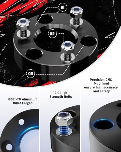 Image of Richeer 2 inch Front Leveling Lift Kit for 2006-2026 Ram 1500 4WD