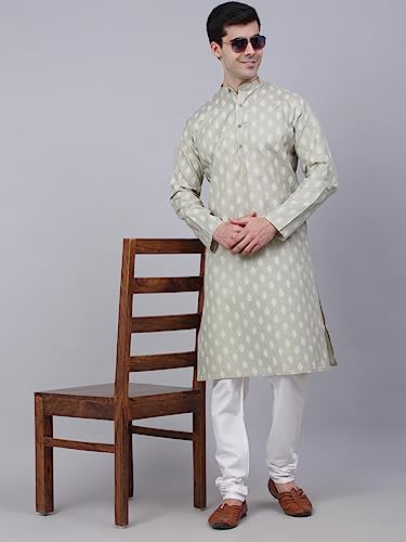 Image of Jompers Men's Cotton Regular Fit Casual Kurta