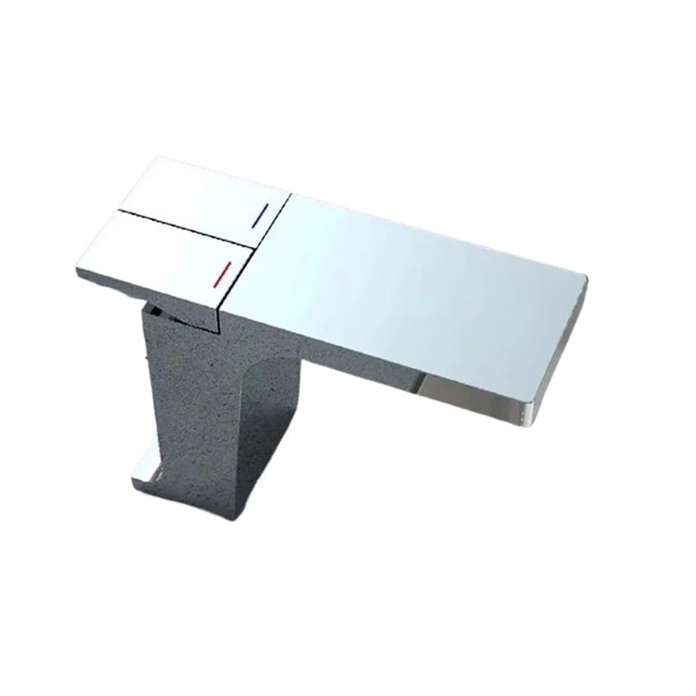 Robinet de lavabo style Piano en laiton chromé eau chaude et froide EY-H0139