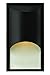 Hinkley-One Light Satin Black Clear Etched Organic Rain Glass Outdoor Wall Light-1830SK