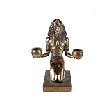 lachineuse – Statuetka faraona z ofiarą 19 cm – egipska dekoracja