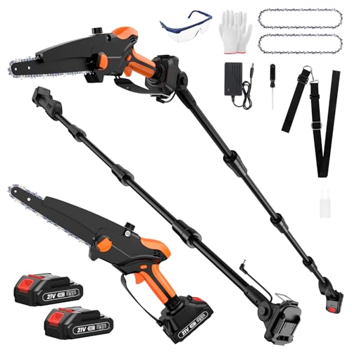 2-IN-1 Cordless Pole Saw & 8