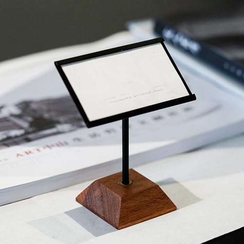 Porte-étiquette vertical en métal stable et durable pour dossier publicitaire - 6
