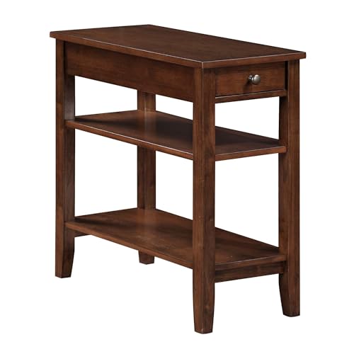 Convenience Concepts American Heritage Chairside End Table with Drawer 23.5
