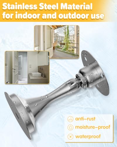 Door Stoppers Magnetic Door Catch - 2 Pack Stainless Steel Heavy Duty Door Holder Stops fo - image 4