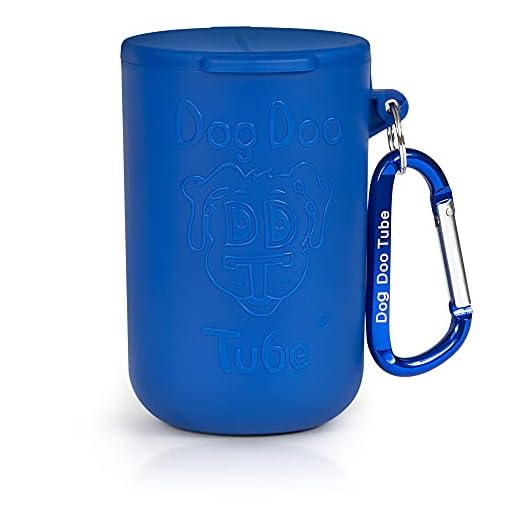 Doo Doo Tube Filled Dog Waste Bag Holder - Reusable Dog Poop Bag Tube - Keeps in Odors & Germs