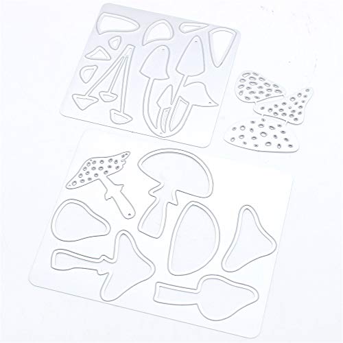 KSCRAFT Slimline Mushrooms Metal Cutting Dies Stencils for DIY Scrapbooking/Photo Album Decorative Embossing DIY Paper Cards