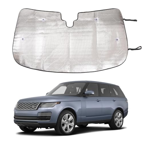 Front Windshield Sunshade for Land Rover Range Rover L405 2013-2022, Windshield Sun Shade, Foldable Reflective Sun Visor, Screen Shield Cover Blocker UV Protector HeatShield Keeps Your Vehicle Cool by Qiosreui - Used condition - US$19.94
