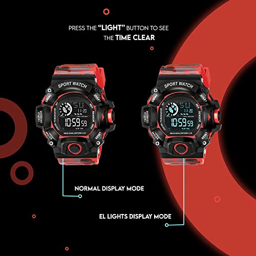 Image of ASGARD Multi Functional Sports Digital Multicolor Dial Men's Watch