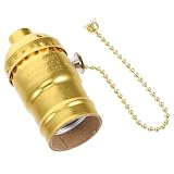 Portalampe Vintage E26 con Catena, Installazione Rapida Atmosfera Natalizia