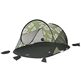 10T Pop Up Strandmuschel Flower UV 50+ Strandzelt 2 Mann...