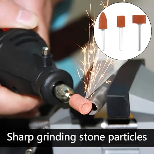 42 Stück Korund Schleifspitze Set,Schleifaufsatz Für Akkuschrauber,Schleifaufsätze für Dremel Rotationswerkzeug,Schleifaufsatz Akkuschrauber,Schleifstift,zur Verwendung auf Edelsteinen, Glas, Metall