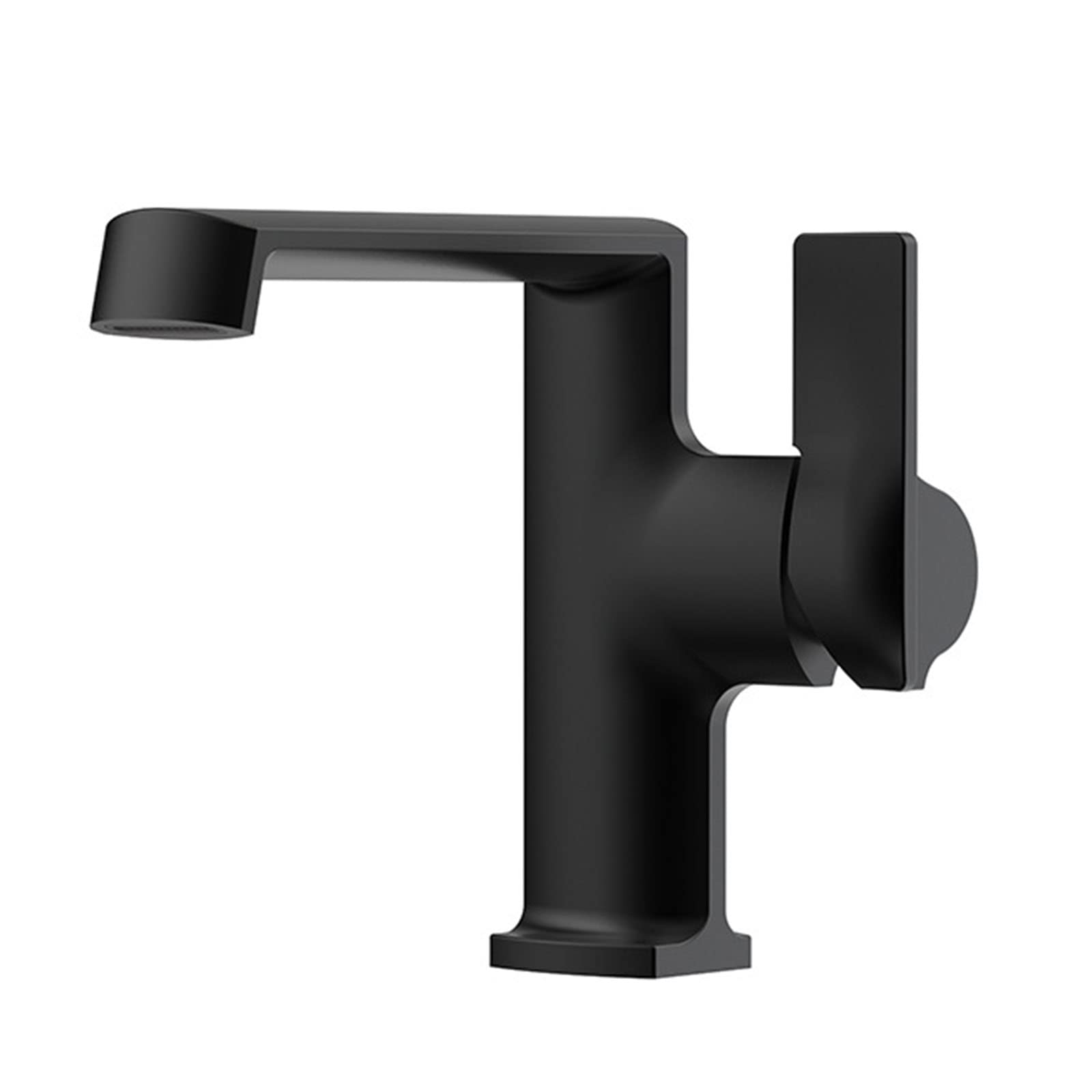 VDOQTLJT Bathroom Sink Faucets Waterfall Basin Single Hole Cold and Hot Water Brass for Sink-White(Cromo)
