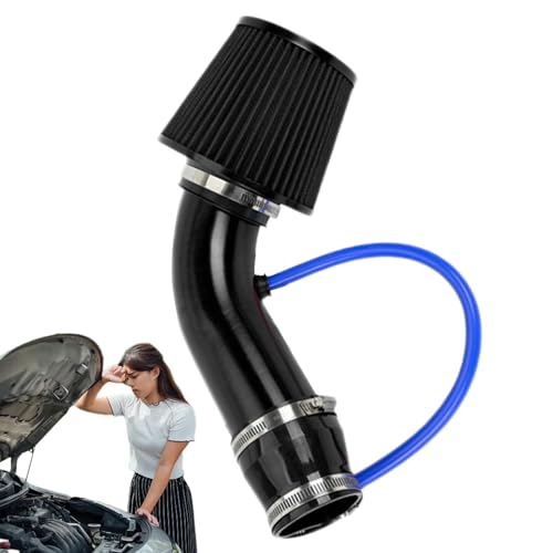 Cold Air Intake, Air Intake Kit, Car 76mm Cool Air Intake Kit - High Performance Replacement Air Intake Filter, Automotive Replacement Ram Air Kit for Most Types of Vehicles