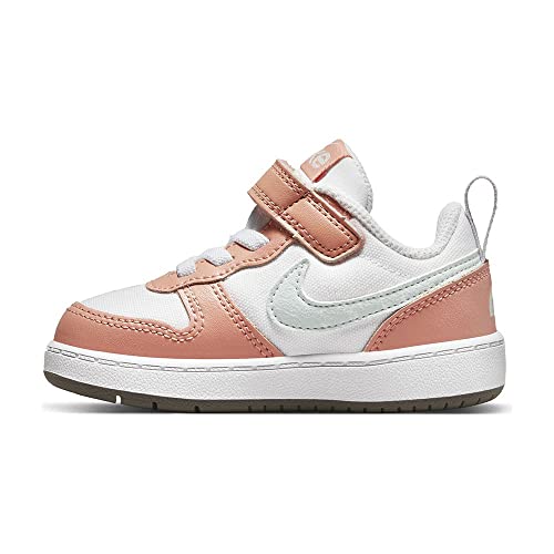 Nike Court Borough Low 2 Se 1 Infant/Toddler Shoes Size 5, Color: White/Aura/Madder Root3